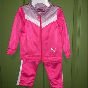 NWT Puma pink infant girls track suit 6-9mo